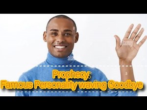 Famous person waving Goodbye