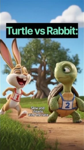 🐢 vs Rabbit: #entertainment #youtubeshorts #shorts