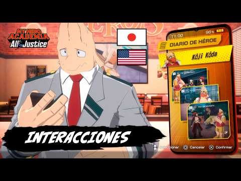 Hero's Diary: Koji Koda 口田 甲司 - All Interactions | MY HERO ACADEMIA: All's Justice [ES/JP-EN]