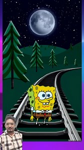 SpongeBob and train hits gameplay edit | Bmax gaming 01