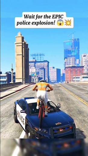 The most EVIL bicycle police trap in GTA 5! 🤣🚓 #gta5 #gta