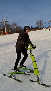 Join us and experience the safety and freedom of Skki Trikke this winter 😄 No knee or leg pain, just joy and stability 🔥 You can ride a Skki Trikke even if you've suffered a leg injury. #skkitrikke #viral #fyp #foryoupage #viralvideos | Trikke Poland