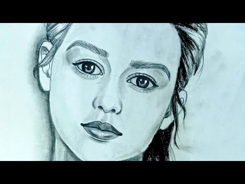 ✅Realistic Pencil Portrait Drawing | Step by Step Female Face Sketch | Easy Drawing Tutorial