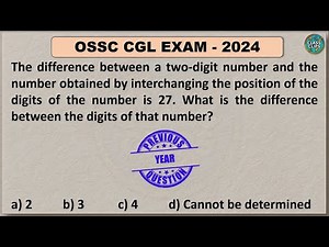 #02- OSSC CGL 2024 | Previous year Mathematics | ClassClips |