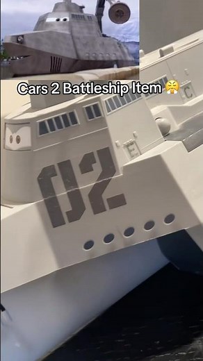 Cars 2 Tony Trihull Battleship Disney Store CarryCase Item #disneycars #cars2