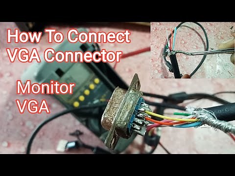 How To Connect VGA Connector | Monotor VGA Cable Connector | vga Connections