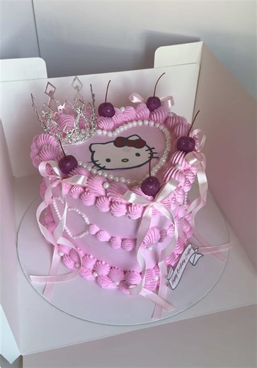 Hello Kitty Cake 🎀 #hellokitty #hellokittylover #hellokittycake #fyp #paratii