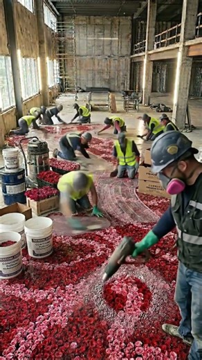 I Built a Floor Made of 10,000 Real Roses! 🌹✨