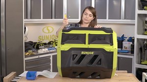 Sun Joe Outdoor Tumbling Composter, Dual Chamber, 2-10 Weeks Compost, 42 Gallon, SJ-CMPS1