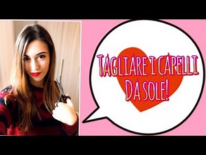 COME TAGLIO I CAPELLI DA SOLA metodo dei codini tutorial