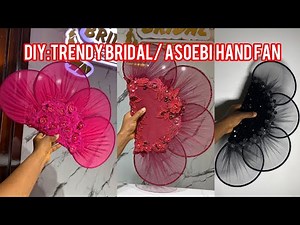How To Make This Trendy Wedding/ Asoebi Hand Fan/ Complete Tutorial