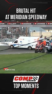 💥 Brutal hit into the barrier at Meridian Speedway! (Video: Turn One Media - 2024) | FloRacing