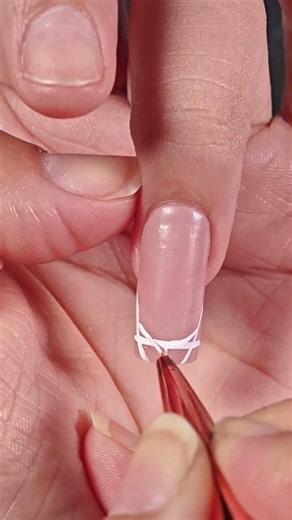 French nail #frenchnails #nailtutorial #nailhowto #nailarttutorial #beginners #brightrainbownails