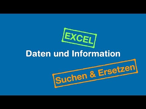 Suchen und Ersetzen mit EXCEL