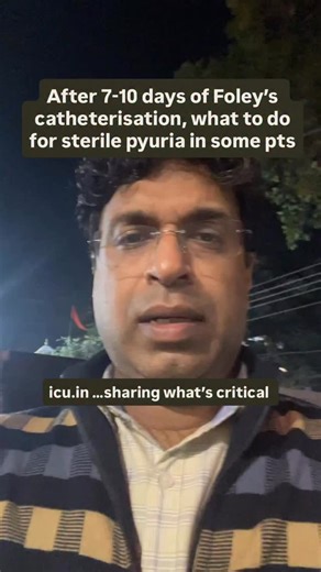 The ICU Channel by ESBICM on Instagram: "After 7-10 days of Foley’s catheterisation, what to do for sterile pyuria in some pts"