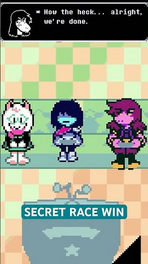 Deltarune Chapter 3 SECRET RACE WIN