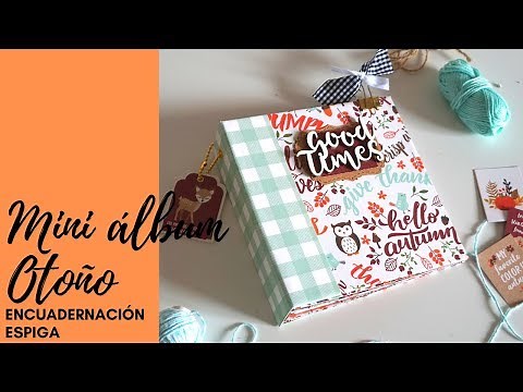 Mini álbum fácil para principiantes - Tutorial Scrapbooking otoño