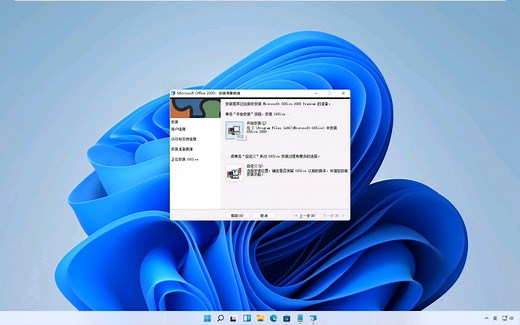 在win11系统下安装并使用Office2000