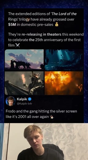 The extended editions of 'The Lord of the Rings" trilogy have already grossed over$5M in domestic..