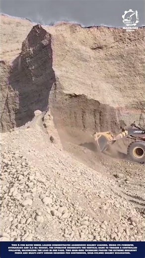 Operating Wheel Loader Machine Innovation Undercutting Steep Banks