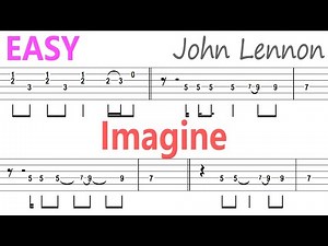 John Lennon - Imagine / Guitar Solo Tab+BackingTrack