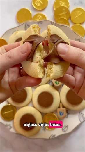 ✨ Eight Nights, Eight Bites ✨Night 2: Gelt Almond Sugar Cookies 🕎🍪