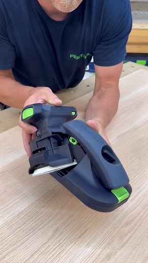 Check out how we use the ETS 125 with the edge guide to sand a light chamfer and the ETS EC 150 sander with GRANAT NET abrasive to do the final sand on the top! View more product details here: https://vist.ly/5i4y | Festool