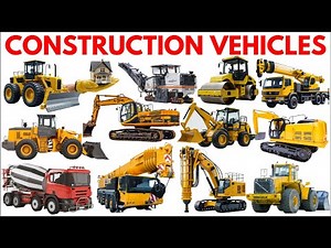 Construction Vehicles Name in English | Learn types of Construction Vehicles #constructionvehicles