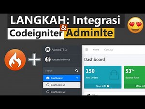 LANGKAH-LANGKAH MUDAH: Integrasi antara Codeigniter 4 dengan Adminlite 3 | Codeigniter 4 Adminlte