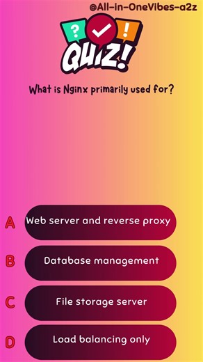 What is Nginx primarily used for?