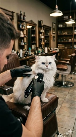 The Cat Hair masterpiece | Hyper-Realistic Barber Art Transformation #hair #hairstyle