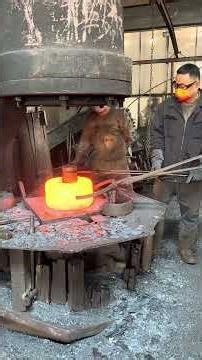 Inside the forging factory Air Hammer Action in Ring Production #forge #forging #swaging #machine