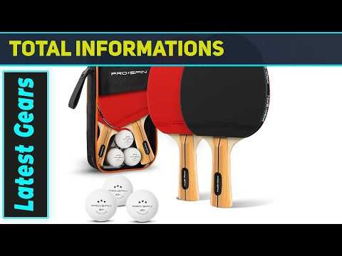 PRO-SPIN Ping Pong Paddles - High-Performance Set | Best Control & Spin Choice