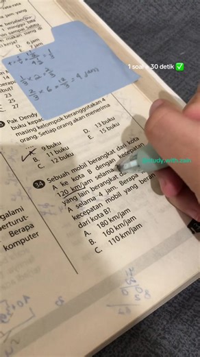 Soal Matematika 30 Detik untuk Belajar Efektif
