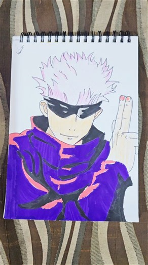 GOJO DRAWING🥶 #vecna#shorts#drawing #relatablestories #shortsfeed #art#animeart #anime