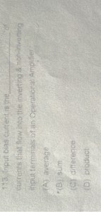 113 input bias curent is the.  ofGurrents lfat flow into the i... | Filo