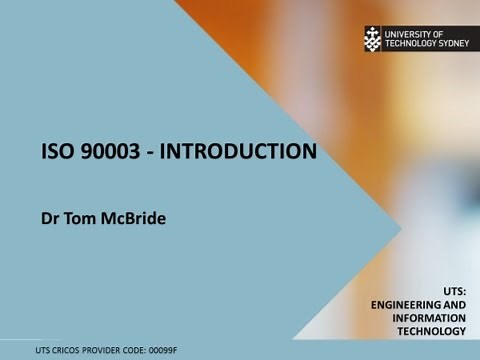 ISO 90003 Introduction