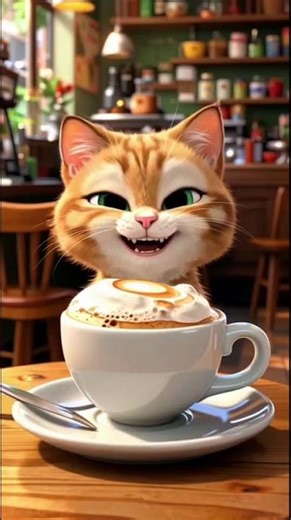 Cutest Cat Latte Ever ☕🐱 | Coffee Art That Melts Hearts | Crazy Cats Club”|