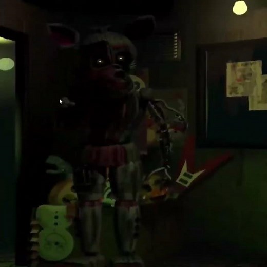 Phantom Funtime Foxy in FNaF 3 (FNaF Jumpscares)