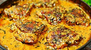 Creamy Garlic Chicken Recipe - Easy Baked Chicken in Creamy Garlic Sauce - Taste Life