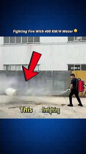 This Firefighting Gun Shoots Water at 400 KM/H 😲