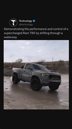 Technology on Instagram: "Follow (US) 👉🏼 @TECHNOLOGY to learn something new everyday! 💫🤖 The supercharged Ram TRX is an incredibly powerful and rugged truck designed for those who crave adventure! With a 6.2-liter supercharged HEMI V8 engine that delivers 702 horsepower, it’s built to take on tough terrains, from rocky trails to sand dunes. Whether you’re off-roading or just cruising, the TRX offers smooth handling, advanced suspension, and plenty of power for any challenge. Its tough exteri
