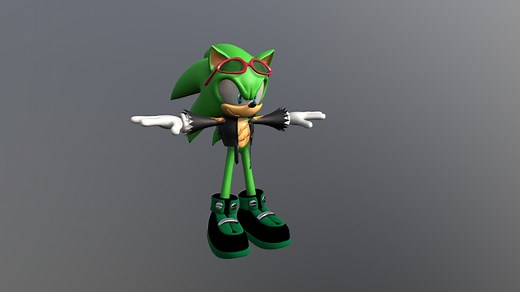Scourge The Hedgehog for Sonic Infinity UE5 - Download Free 3D model by PublicAccess (@public_access)