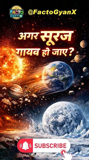 What If Sun Disappears? ☀️😱 #FactoGyanx #Viral #Sun #shorts