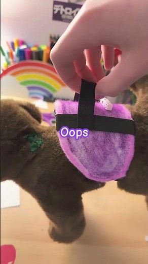 Making a harness for my ESSA #essa #emotionalsupportstuffedanimal #essacommunity #diy#fyp