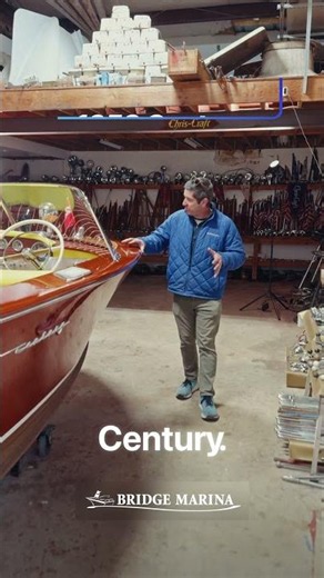 Rare 1958 Century Arabian for Sale: Bridge Marina Wooden Boat Auction Highlight #shorts