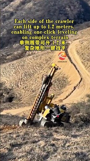 High construction efficiency of high-power photovoltaic pile driver#drillrig #machine #piledriving