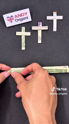 Easy Dollar Bill Origami Cross Tutorial