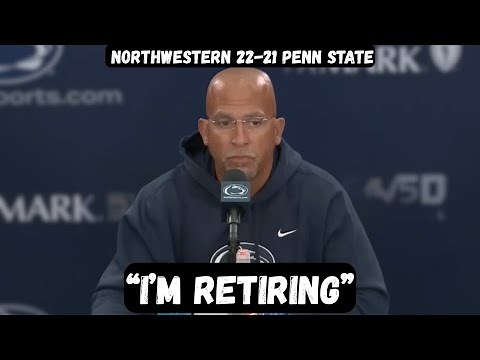 James Franklin ANNOUNCES RETIREMENT after another loss - Postgame Press Conference vs Northwestern