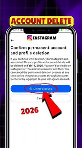 How To Permanently Delete Instagram Account | How To Delete Instagram Account 2026 | #instagram